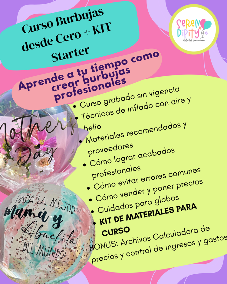 Aprende Globos Burbuja desde Cero y Empieza a Vender (KIT Starter)