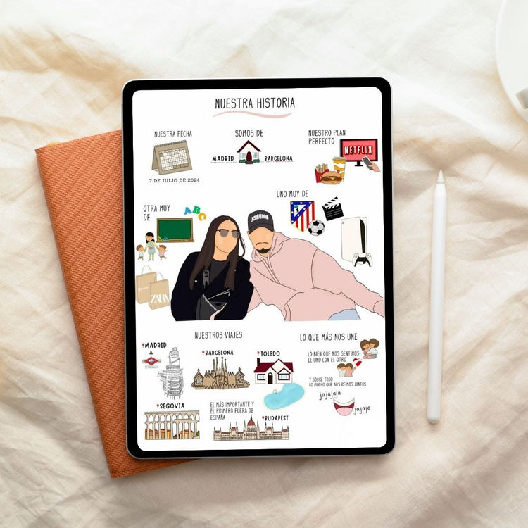 Ilustración digital personalizada a partir de tu foto